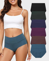 Panties Cómodos Sin Costuras de Cintura Alta (Paquete de 6)